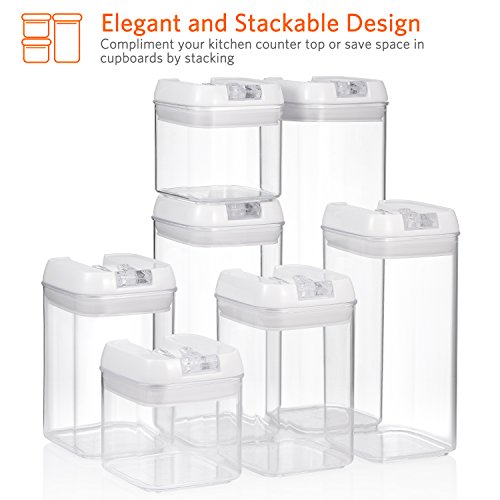 image for Senbowe [7-Piece] Air-Tight Food Storage Container Set with Durable Pl