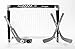 Franklin Sports Mini Hockey Goal Set of 2 – Play Knee Hockey Anytime, Anywhere – NHL Approved Indoor Hockey Set – Player and Goalie Sticks Included