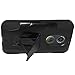 AMZER Double Layer Hybrid Kickstand Case Skin for Motorola Moto X 2nd Gen - Retail Packaging - Black
