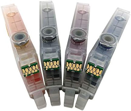 HEMEI Compatible with 27 or 27XL Ink, Prefilled Refillable Ink Cartridge Work With WorkForce WF-3640DTWF WF-7110DTW WF-7610DWF WF-7620DTWF WF-7720DTWF WF-7715DWF WF-7710DWF WF-7210DTWF Printer