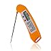 Best Cooking Barbecue Meat Thermometer Ultra Fast Instant Read Digital Electronic BBQ Thermometer with Collapsible Internal Probe. (Orange)