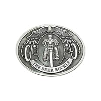 Dartphew Belt Buckle, Bicycle Shape Beer Rack Belt Buckle Metal Beer Head Belt Party Funny Bottle Buckle Belt Buckle Beer Holder