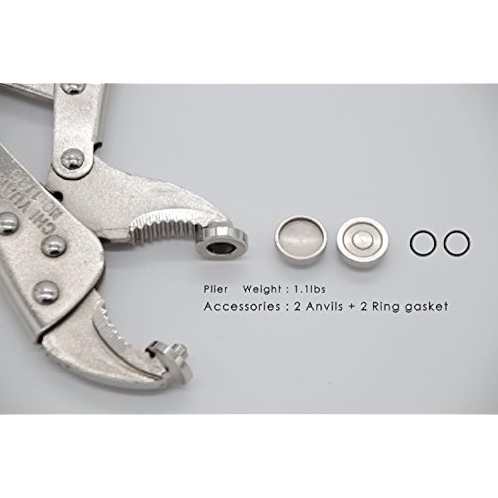 HeavyDuty Snap Pliers Fastener Tool Kit Installation Set Hand Tools