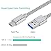 USB Type C Cable, YouLin USB C Cable (USB 3.0,6.6Feet) Nylon Braided Fast Charger Cable for Samsung Galaxy Note 8,S8,S9,S8 Plus,LG V30 V20,Google Pixel 2 XL,Moto Z2 Play,Nintendo Switch (Silver)