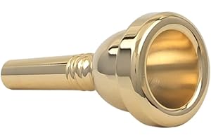 Btuty Alto Trombone Copper Mouthpiece Mouth Piece 6.5AL Trombone Mouthpiece (Gold)