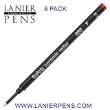 6 Pack - Schmidt 888 Red Fine Rollerball Refill