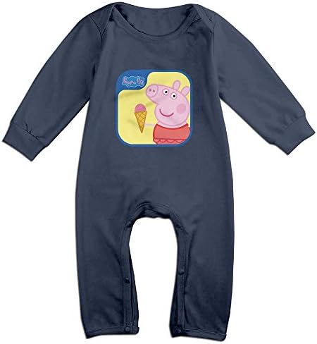 YOG MILK Peppa Pig Baby Romper Long Sleeve Jumpsuit Bodysuit Clothes