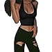 GONKOMA Womens Casual Slim Sleeveless Fitness Vest Tank Cami Blouse Crop Top