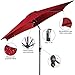 Giantex 10ft Outdoor Patio Umbrella, Market Table umbrella w/Tilt Adjustment and Crank, 180G Polyester, Garden Canopy for Deck Backyard Pool Indoor Outdoor