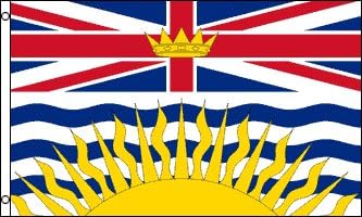 AZ FLAG, British Columbia Flag, 2x3 Ft, 100D Polyester Canada