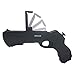 FOURPLUSONE AR Game Gun Bluetooth, Augmented Reality Portable Gun with 3D 360° AR Games Controller for iPhone Android Smart Phones (Black)