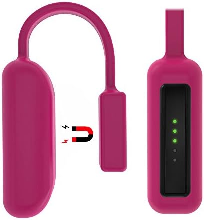 For Fitbit Flex 2,Silicone Clip Holder Built-in Smart Strong Magnetic Clasp Strap for Fitbit Flex 2 (Rose red)