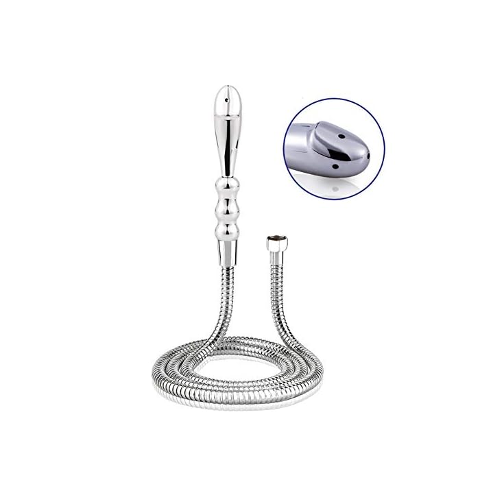 Metal Shower Aluminum Cleaner Douche System Cleaner Shower Douche Enema Kit - Shower Douche Cleansing System and 59inch…