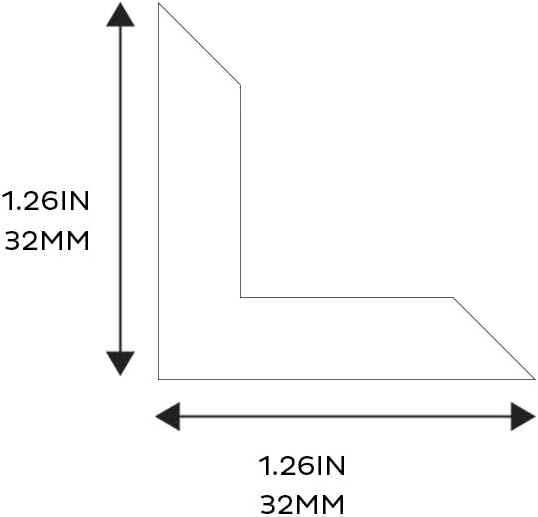 HomeHobby by 3L Mounting Corners, Maxi View, 32mm (250 pcs) BigaMart