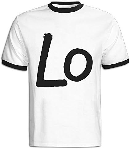 Clash Color Scoop Neck Tee LoVe Letter For Man's