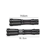 4EverShine Tactical Emergency Flashlight Torch, High-Powered LED Flash Light Water Resistant Handheld Flashlight with Zoom Function and 5 Modes