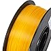 INLAND PLA 3D Printer Filament - 3D Printing PLA Filament 1.75mm, Dimensional Accuracy +/- 0.03mm - 1kg Cardboard Spool (2.2 lbs), Yellow PLA