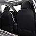 SOBONITO Car Front Seat Covers,Boho Baja Strip,Heavy Duty Blanket Cloth,Universal Size,1 Pair,Blue (FR-B)
