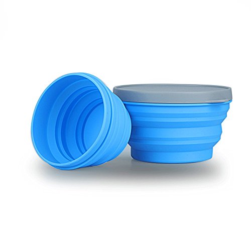 Collapsible Prep/Storage Bowls with Lids Set of 3 Collapsible