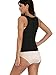 LAZAWG Womens Slimming Sweat Vest Hot Neoprene Shirt Body Shapers for Weight Loss Pure Black Small