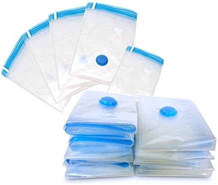 12x Space Saver Storage Dual Double Zipper Extra Tight Seal Bags for Travel, Suitcase, Moving, and Household use in size 28"x20" / 70cm x 50cm
