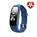 Lintelek Heart Rate Fitness Tracker Watch, Updated Activity Tracker with Multiple Sports Modes, IP67 Waterproof Touch Screen Smart Pedometer for Android and iOS Smart Phones