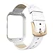 Simpeak Band for Apple Watch with Case 42mm, Genuine Leather iWatch Band Replacement Strap with Metal Apple Watch Case for 42 mm Apple Watch Series 3 Series 2 Series 1, White