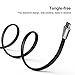 Alyee USB Type C Cable, 2 Pack 6FT+6FT USB C to USB A Charger Cable with LED Light Gaming USB C Cable Fast Charging Cord Compatible with Samsung Galaxy Note 8, S8, S8 Plus, S9,S9 Plus, LG G6 G5- Black