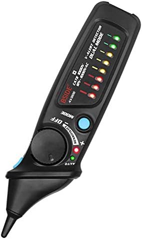 Ywlanlantrading Non-Contact Voltage Tester Electric AC Voltage Detector 12V-1000V Auto/Manual Mode AVD06 (Color : Black)