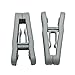 House Day Plastic Finger Clips for Hangers Grey 100pcs Pants Hanger Clips Strong Pinch Grip Clips for Using with Slim-line Clothes Hangers Clips for Velvet Hangers