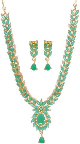Hyderabadi Abhushan Royal Green Necklace