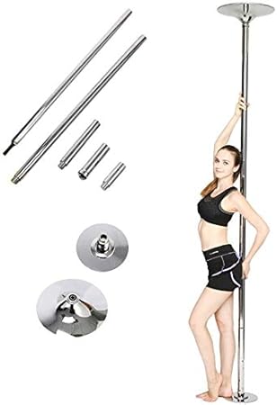 Femor Pole Dance Barra para Baile Sexies de Acero Inoxidable, Diámetro de 45mm, Longitud de 2.235m - 2.745m, Ideal para Ejercitarse y Practicar Giros ...