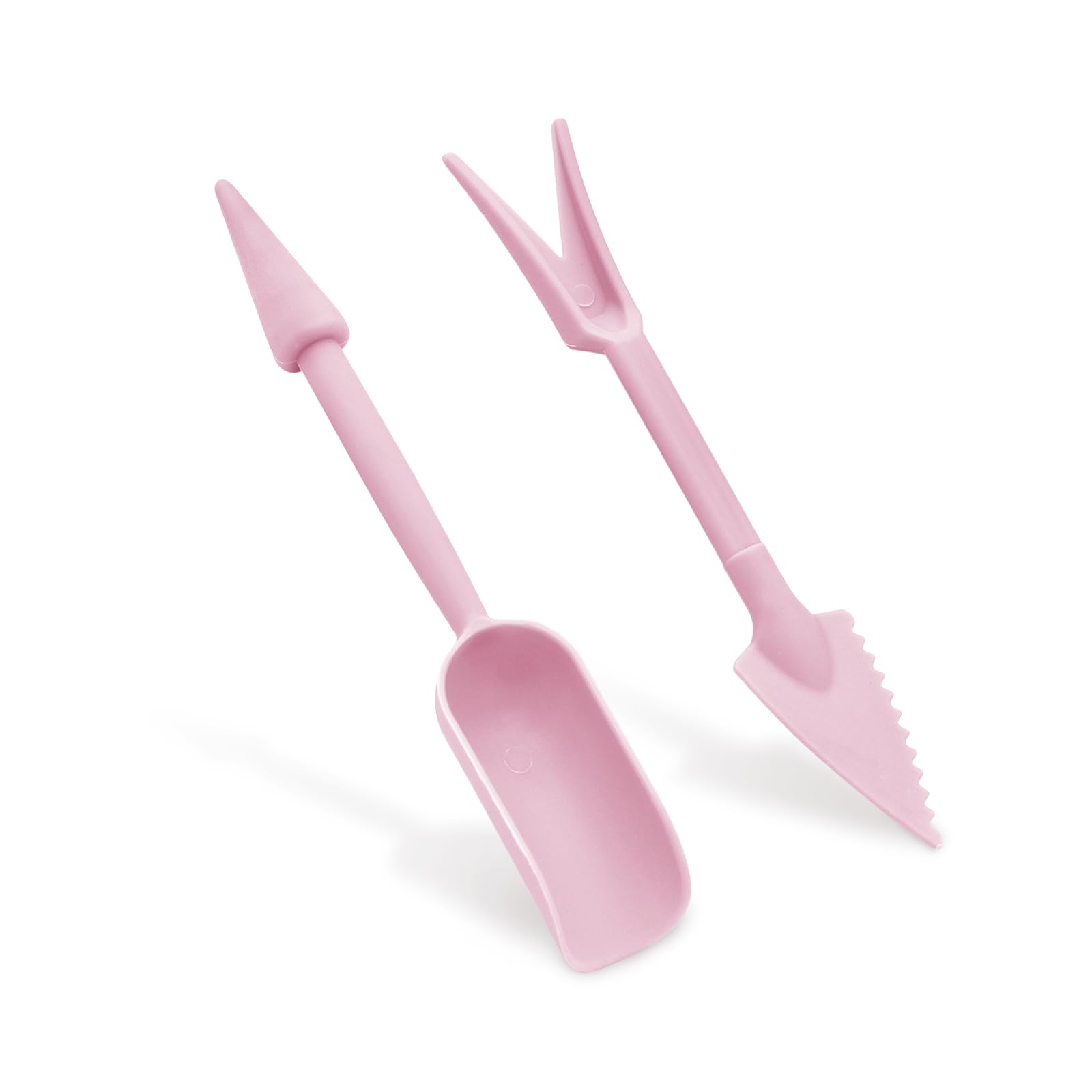 LuckyOpt Transplanting Tool Set, Plastic Soil Hole Puncher Seedling Extractor, Soil Transplanting Tool for Home Planting, Gardening Transplanting Tool for Indoor Outdoor Planting (pink)