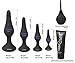 Hisionlee Sexy Toys 4PCS Anal Plug Set Medical Silicone Sensuality Anal Toys(Black)thumb 2