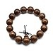 Zen Dear Unisex Natural Silkwood Tibetan Buddhism Meditation Prayer Bead Necklace Japa Mala Beads Bracelets (15mm x 15 Beads)