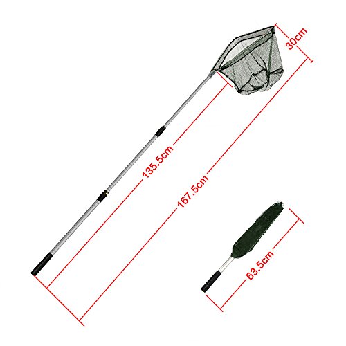 XUNMA-Fishing-Landing-Net-with-Telescoping-Pole-Handle67-Inch