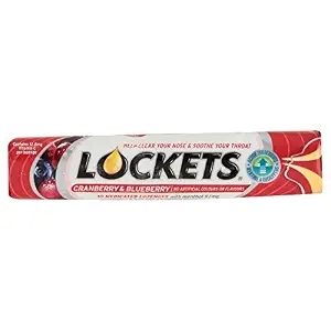 Lockets Cranberry & Blueberry 10 Medicated Lozenges x Case of 20 by Lockets