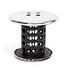 TubShroom Tub Drain Hair Catcher, Black Chrome – Protector and Catcher for Bathroom Drains, Fits 1.5” 1.75” Bathtub Shower Drains