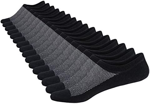 SIXDAYSOX Men's 8 Pairs No Show Odor-Resistant Non Slip Socks Shoe Size 6-11