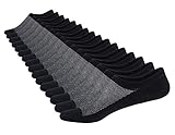 SIXDAYSOX Men's 8 Pairs No Show Socks Odor-Resistant Cotton Non Slip Low Cut Invisible Socks Mesh Knit Shoe Size 6-11