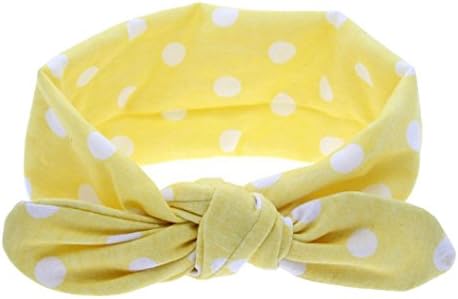 Fashion hair accessories children bowknot hair bands 1pc (Yellow)