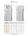 DRESSIS Women's Basic Soft Pleated Scoop Neck Sleeveless Loose Fit Tank Top OLIVE M