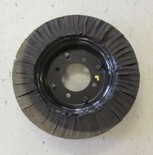 Brand NEW 15" X 4" Segmented Black Rim Laminated Tailwheel