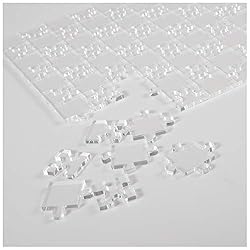 Biubee 108 Pcs Clear Jigsaw Puzzle- Practically