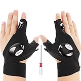 Mudder 1 Pair of 2 LED Flashlight Glove Outdoor