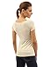 PattyBoutik Women Scoop Neck Empire Waist Raglan Top (Beige Small)