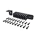 Ozco 51717 Ironwood 2-inch Rafter Clips, Black Galvanized Steel, Hardware Included (10 per Pack)