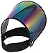 Paparazzi Visor for Face Sun Protection (Shiny Transparent Plastic) - Adjustable Angle, One Size Fits Most (Spectrum Black)