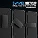 Nexus 6P Case, MoKo Shock Absorbing Hard Cover Ultra Protective Heavy Duty Case with Holster Belt Clip + Built-in Kickstand for Google Nexus 6P 5.7 Inch - Black