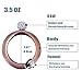 Hillside-Kit Bracelet Bangle Flask Crystal Lid Creative 304 Stainless Steel Glitter Wine Liquor Bracelet Flask for Women Girls Men Party Flask Funnel Set 3.5OZ (rose gold)